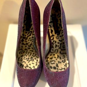 Dollhouse purple chrome heels size 10